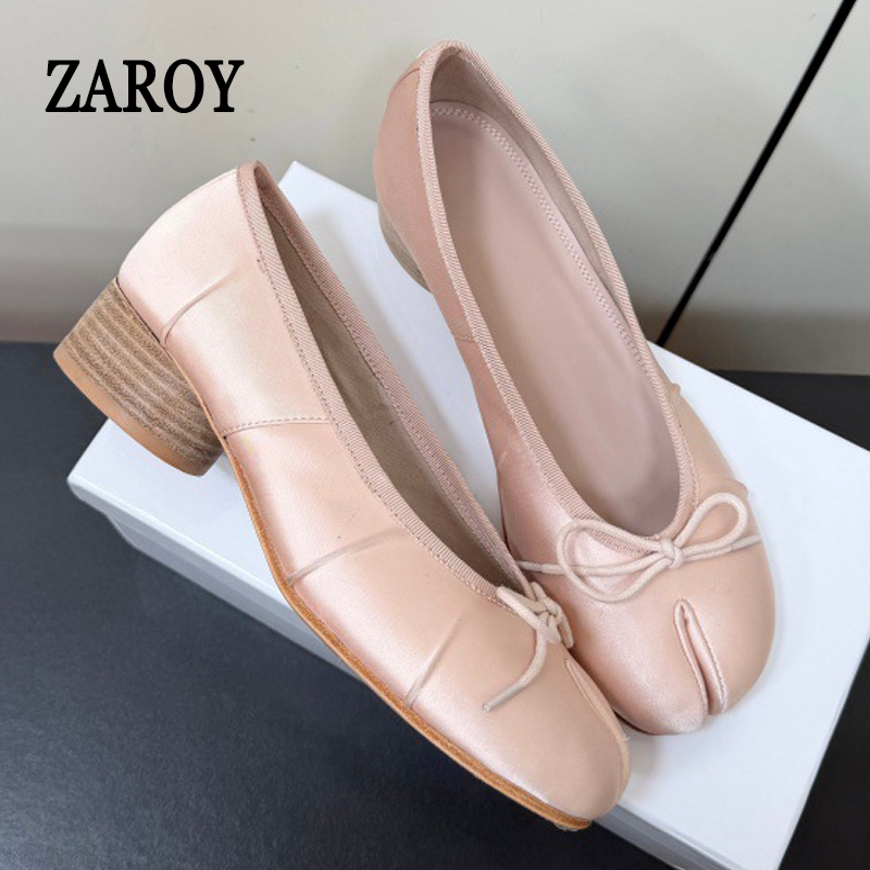 Split Toe Tabi Women's Pumps A - Slip Dress Satin บทวิจารณ์และราคา