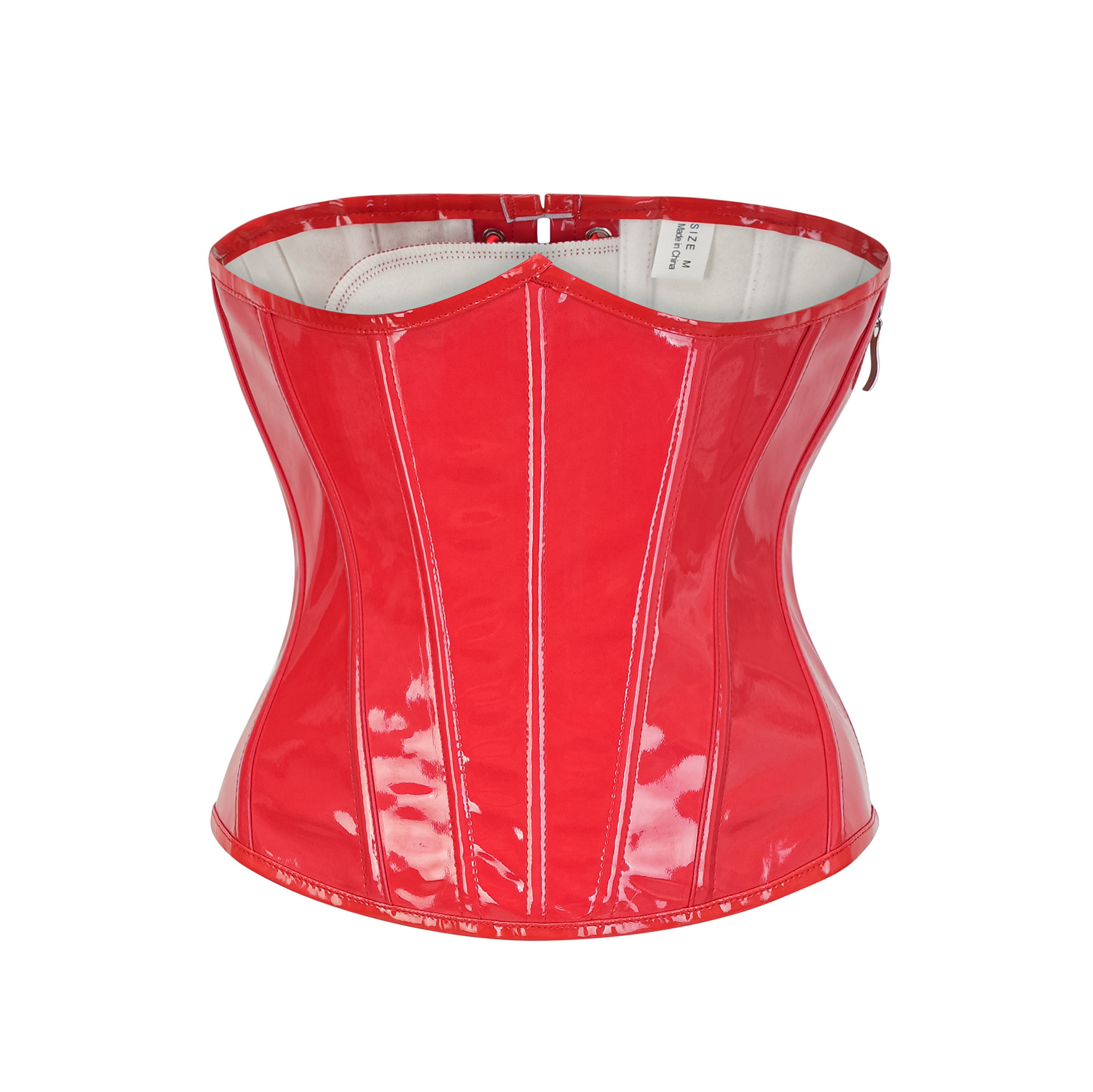 Steampunk Red PU Leather Side  - Corset Waist Cinch บทวิจารณ์และราคา