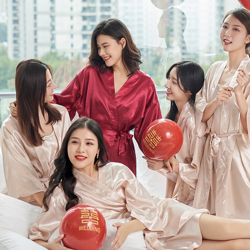 Women‘s Satin Kimono Robe Silk - Robe Silk Women บทวิจารณ์และราคา