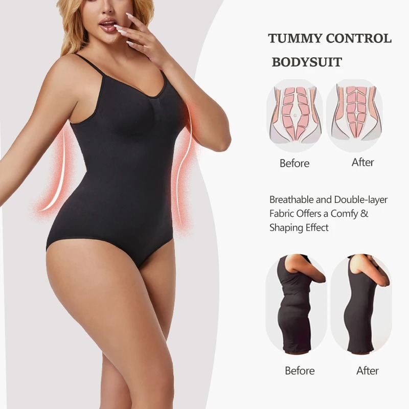 Womens Backless Bodysuits Seam - Shapewear Bodysuit Firm บทวิจารณ์และราคา