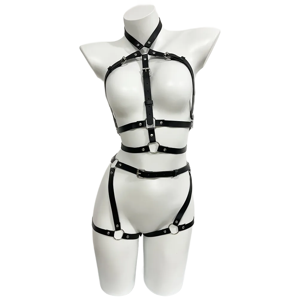 Harness for Women Pu Leather L - Garter Belt Set บทวิจารณ์และราคา
