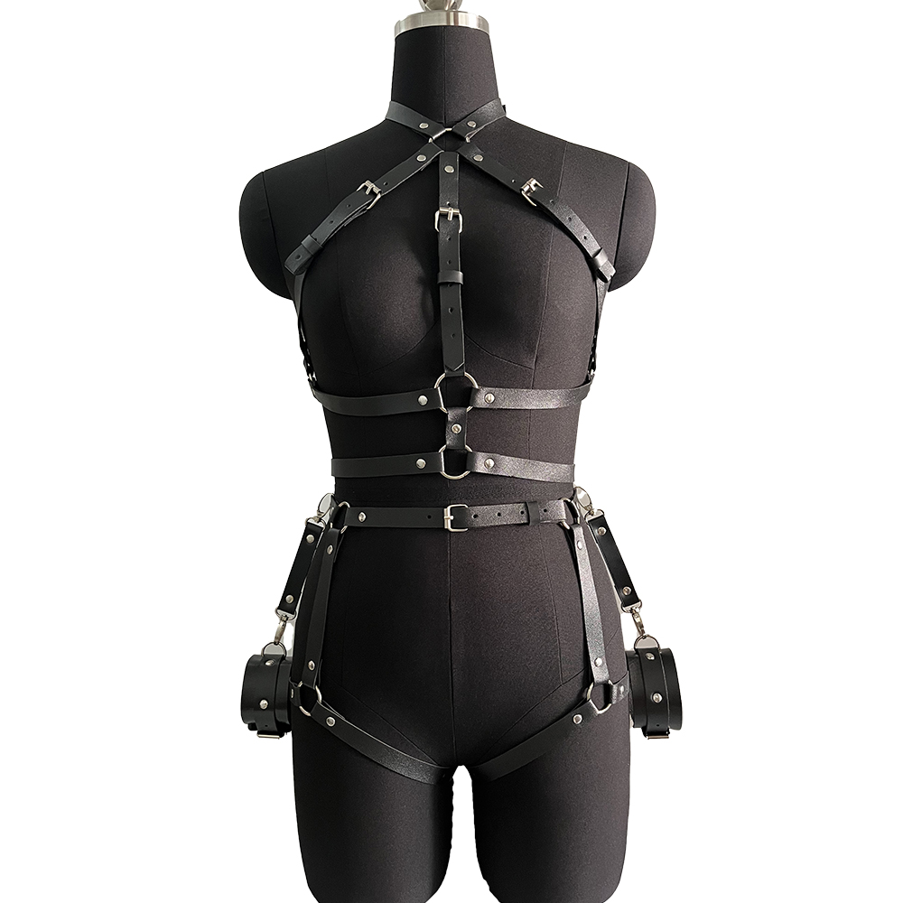 Harness for Women Pu Leather L - Garter Belt Set บทวิจารณ์และราคา