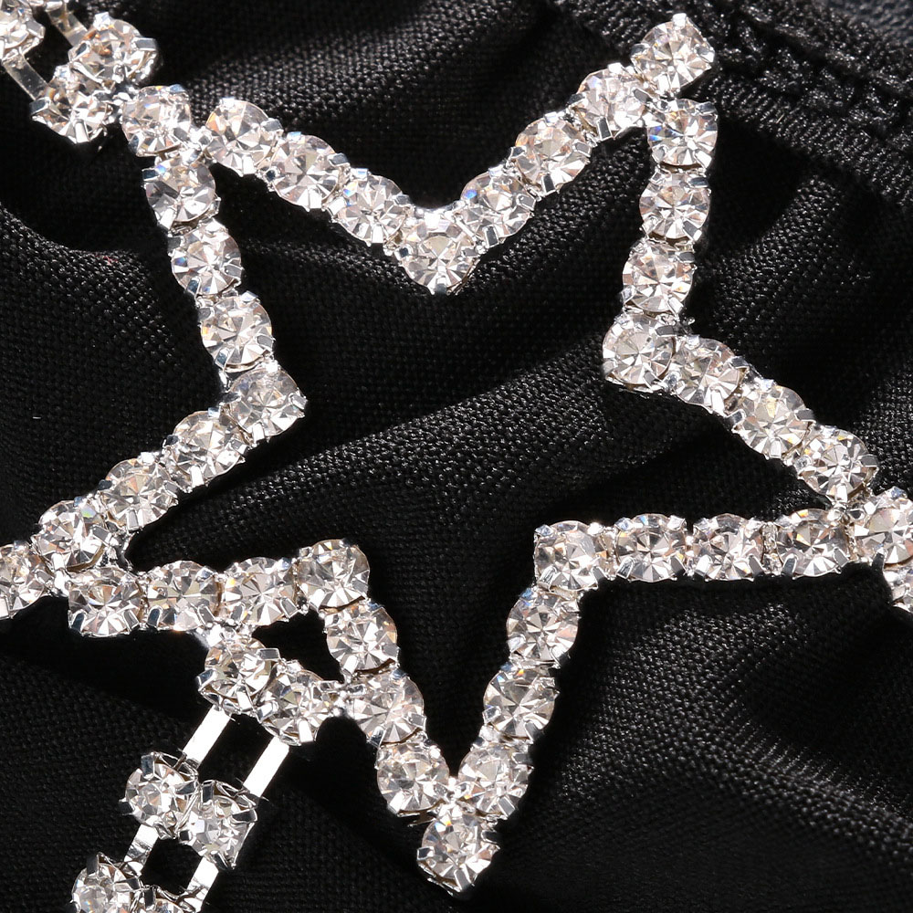Sexy Crystal Star Waist Thong  - Thong Bikini Women บทวิจารณ์และราคา