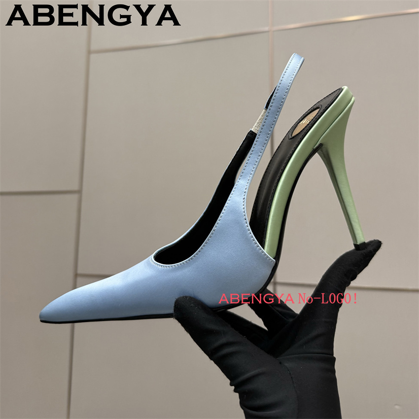 Multi-color Satin Pointy Toe T - Slip Dress Satin บทวิจารณ์และราคา