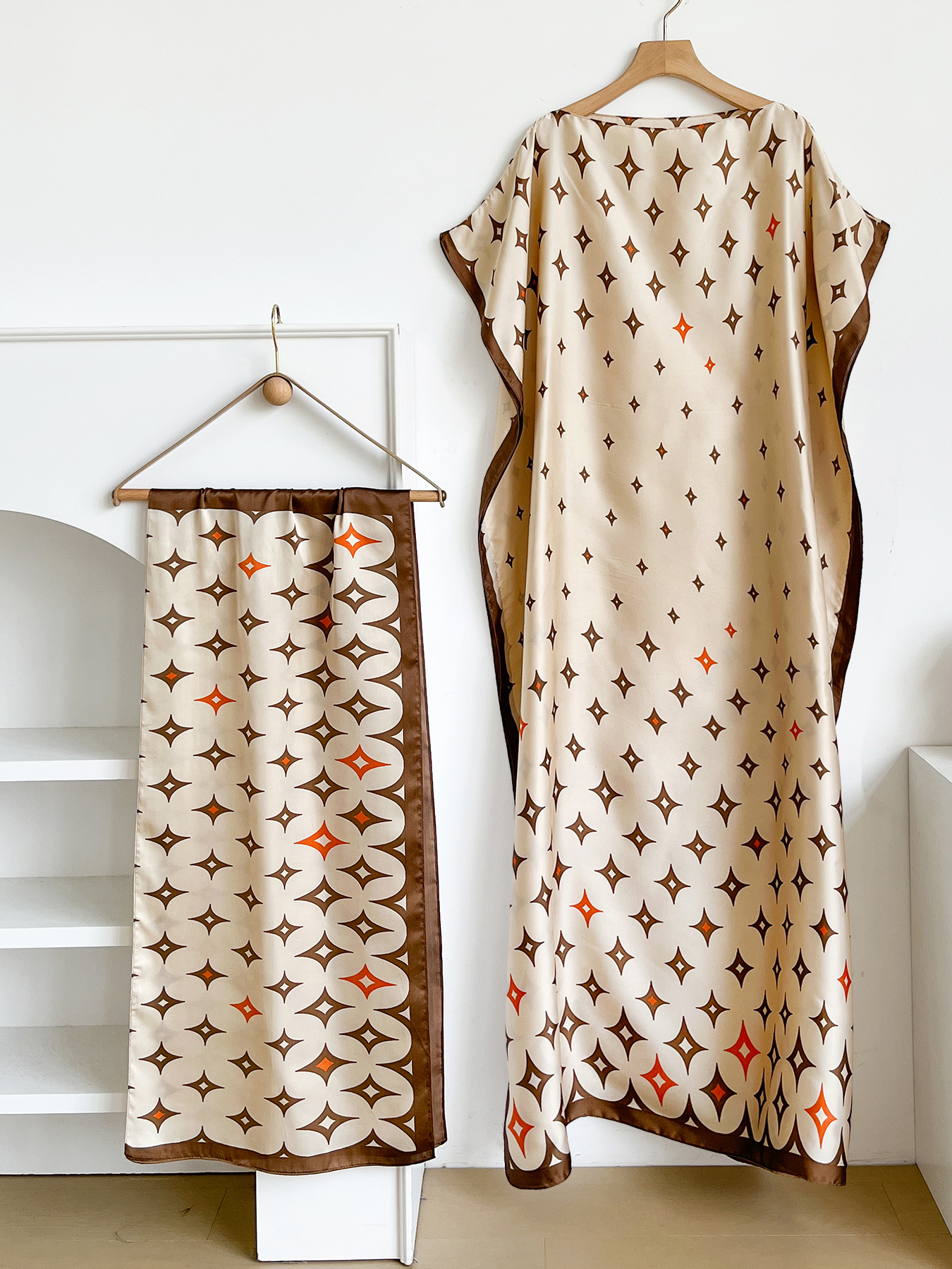New Style Long Loose Silk Blen - Robe Silk Women บทวิจารณ์และราคา