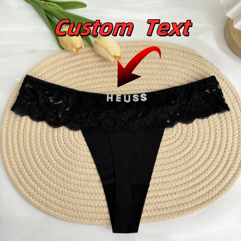 Personalized Custom Thong Name - Thong Bikini Women บทวิจารณ์และราคา