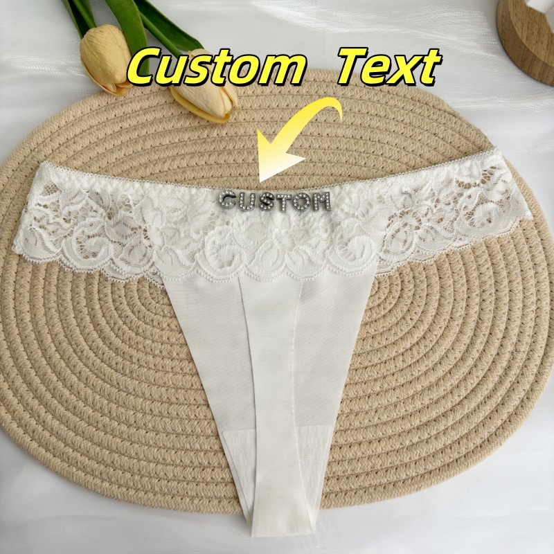Personalized Custom Thong Name - Thong Bikini Women บทวิจารณ์และราคา