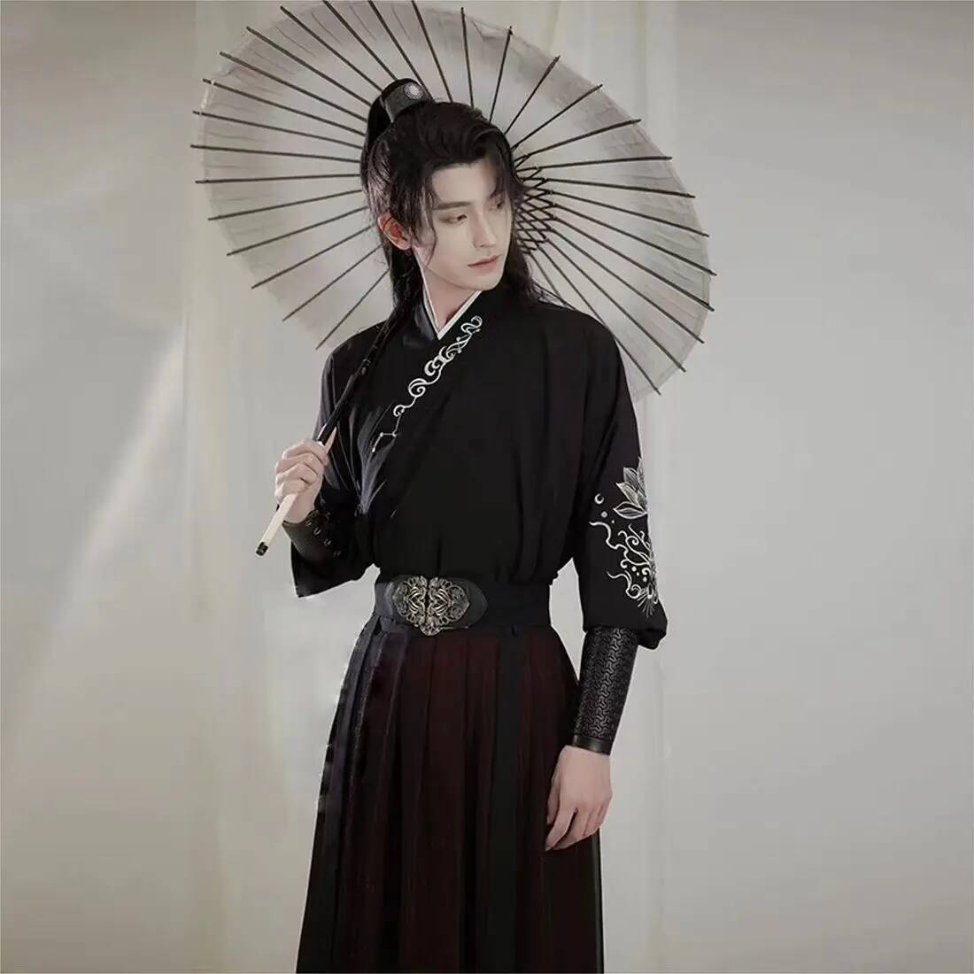 Ancient knight hanfu men women - Robe Silk Women บทวิจารณ์และราคา