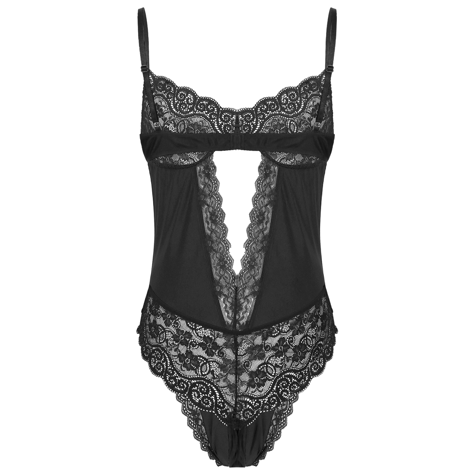 Men Sexy Bodysuit Lingerie Gay - Lace Teddy Lingerie บทวิจารณ์และราคา