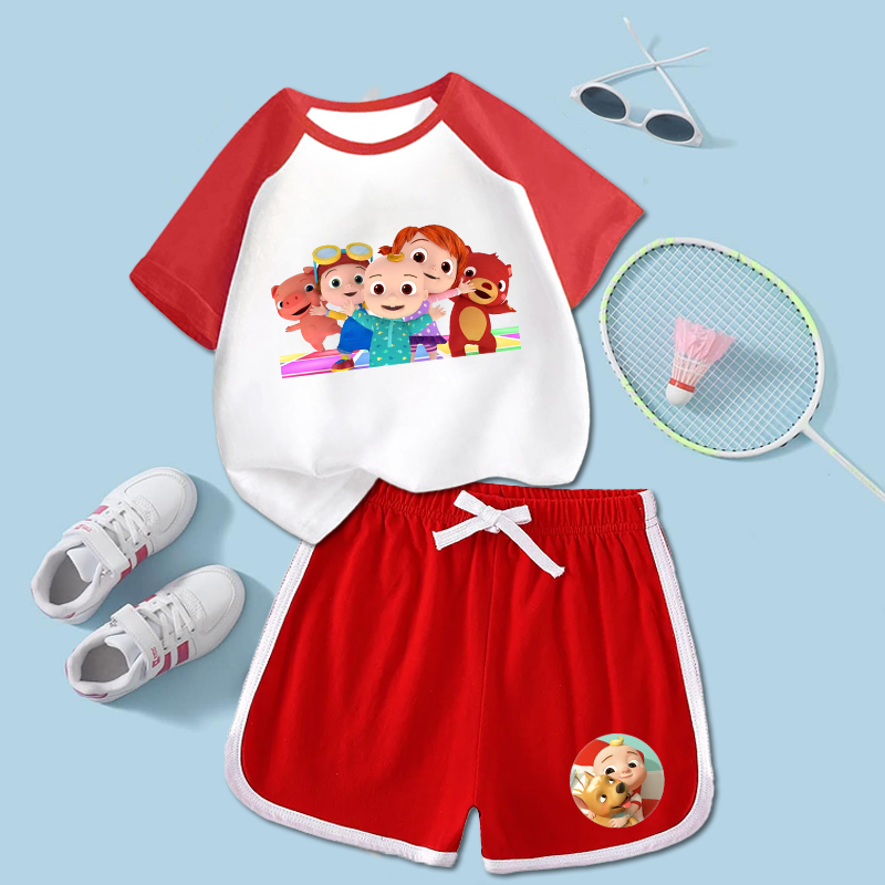 2PCS Cocomelons Kids T-shirts  - Boyshort Underwear บทวิจารณ์และราคา
