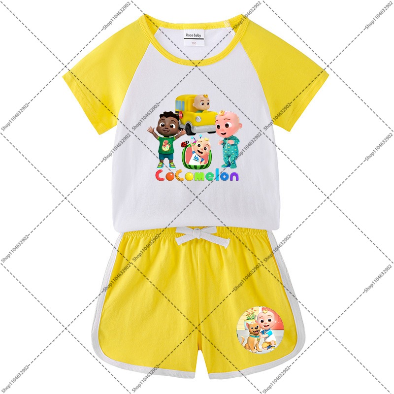 2PCS Cocomelons Kids T-shirts  - Boyshort Underwear บทวิจารณ์และราคา