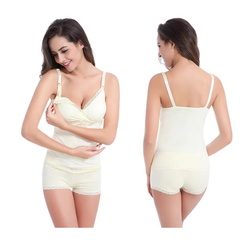 Maternity Clothes Women's Slee - Nursing Bra Sleep บทวิจารณ์และราคา