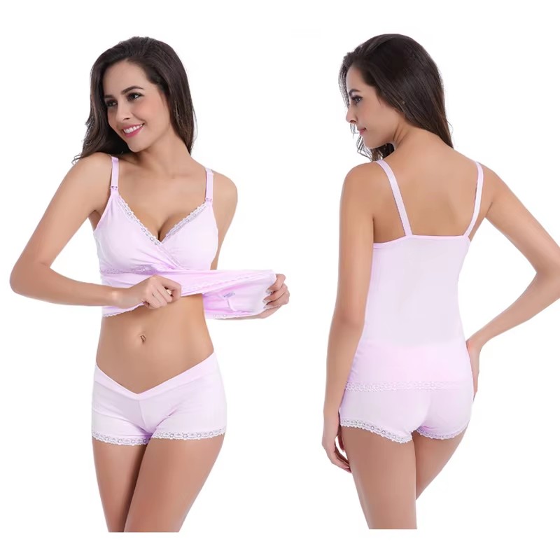 Maternity Clothes Women's Slee - Nursing Bra Sleep บทวิจารณ์และราคา