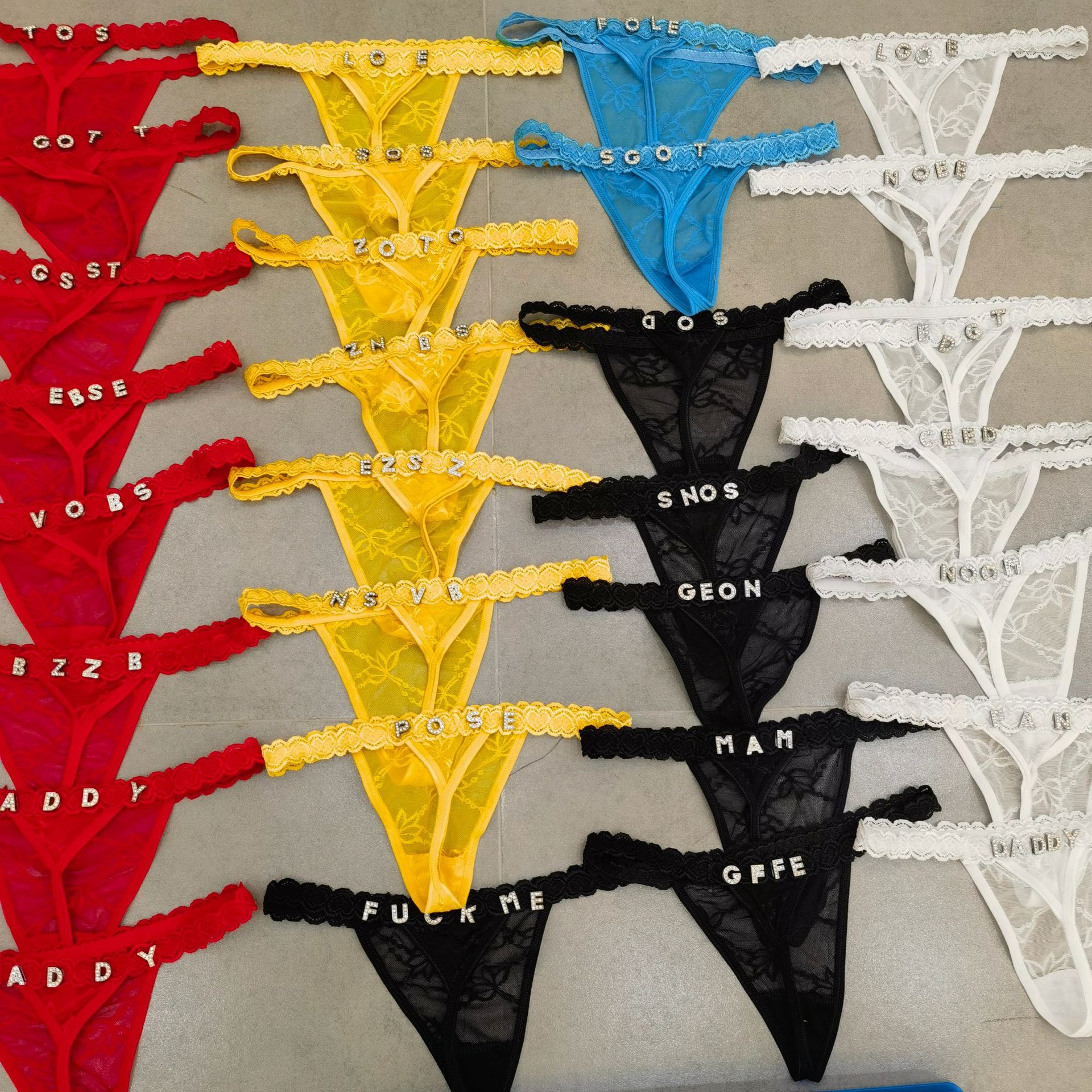 Customize Thongs Crystal Name  - Thong Bikini Women บทวิจารณ์และราคา