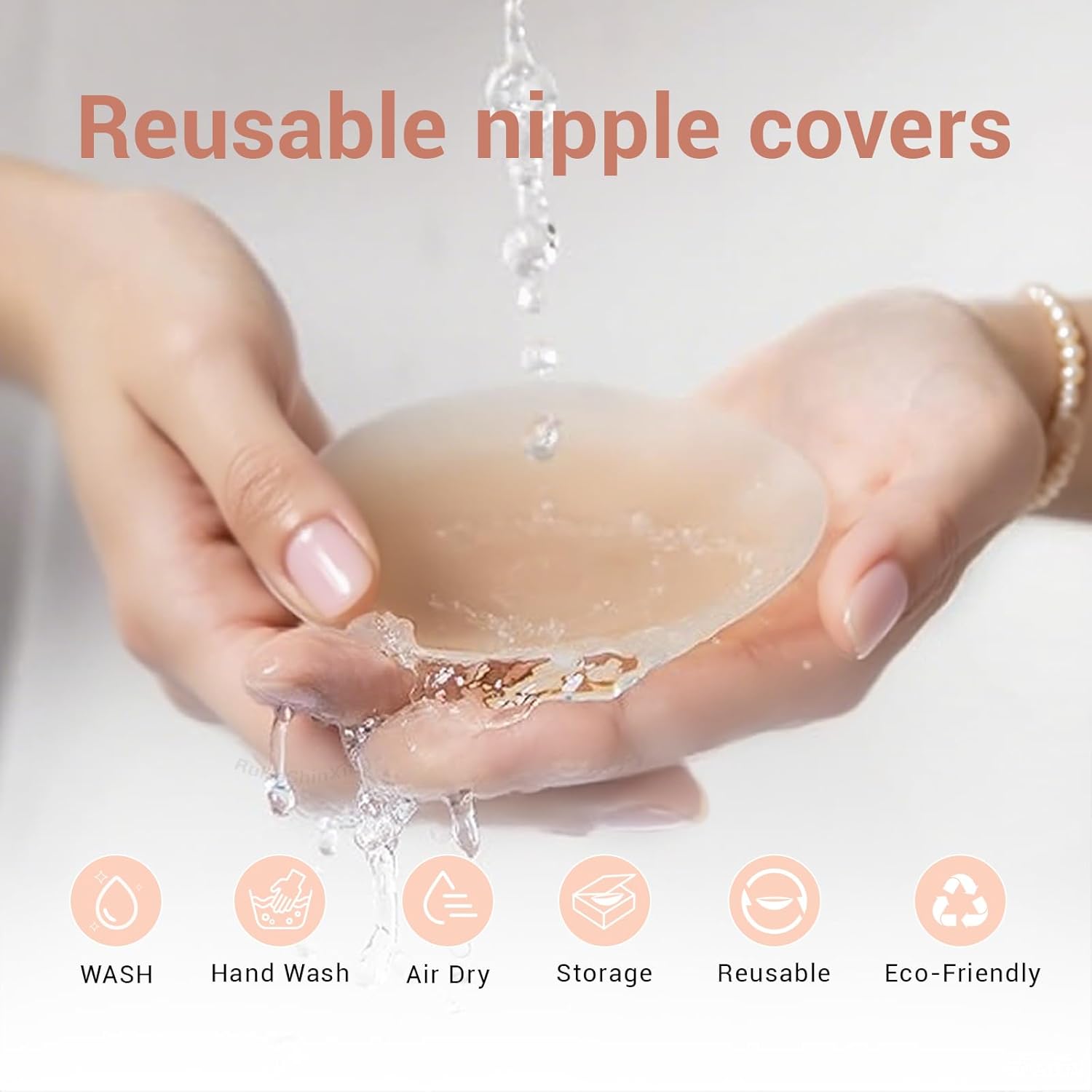Nipple Covers 1 Pair Reusable  - Nipple Cover Pasties บทวิจารณ์และราคา