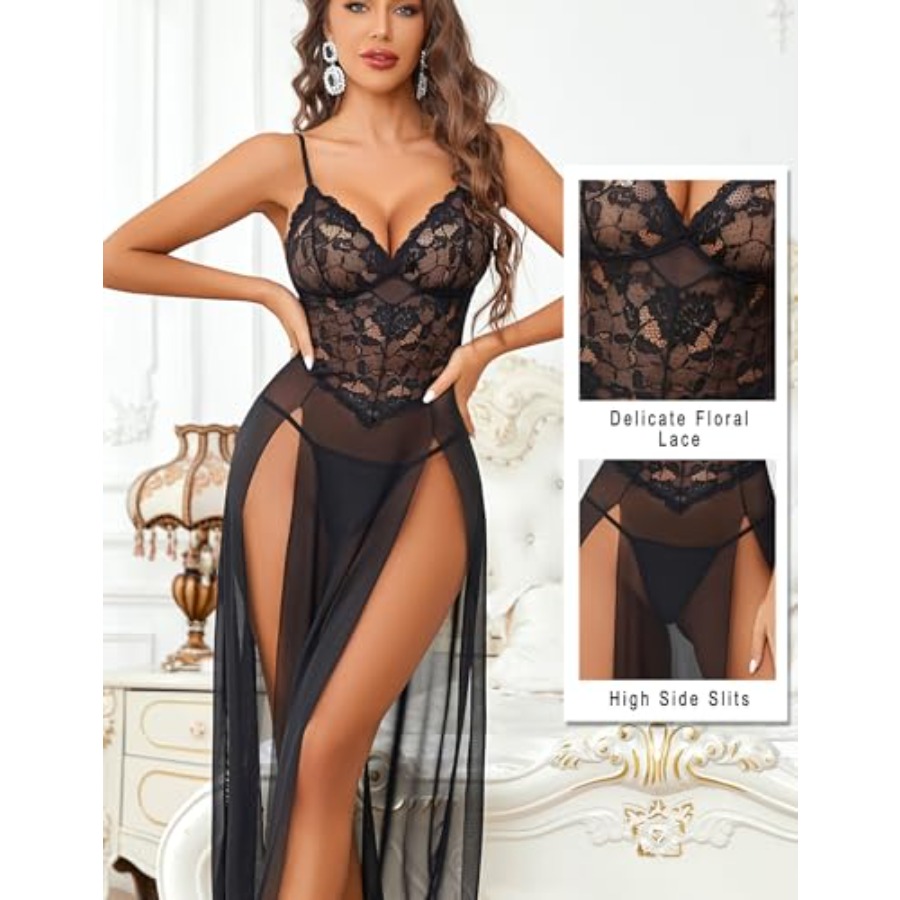 Avidlove Women Lingerie Dress  - Babydoll Chemise Night บทวิจารณ์และราคา