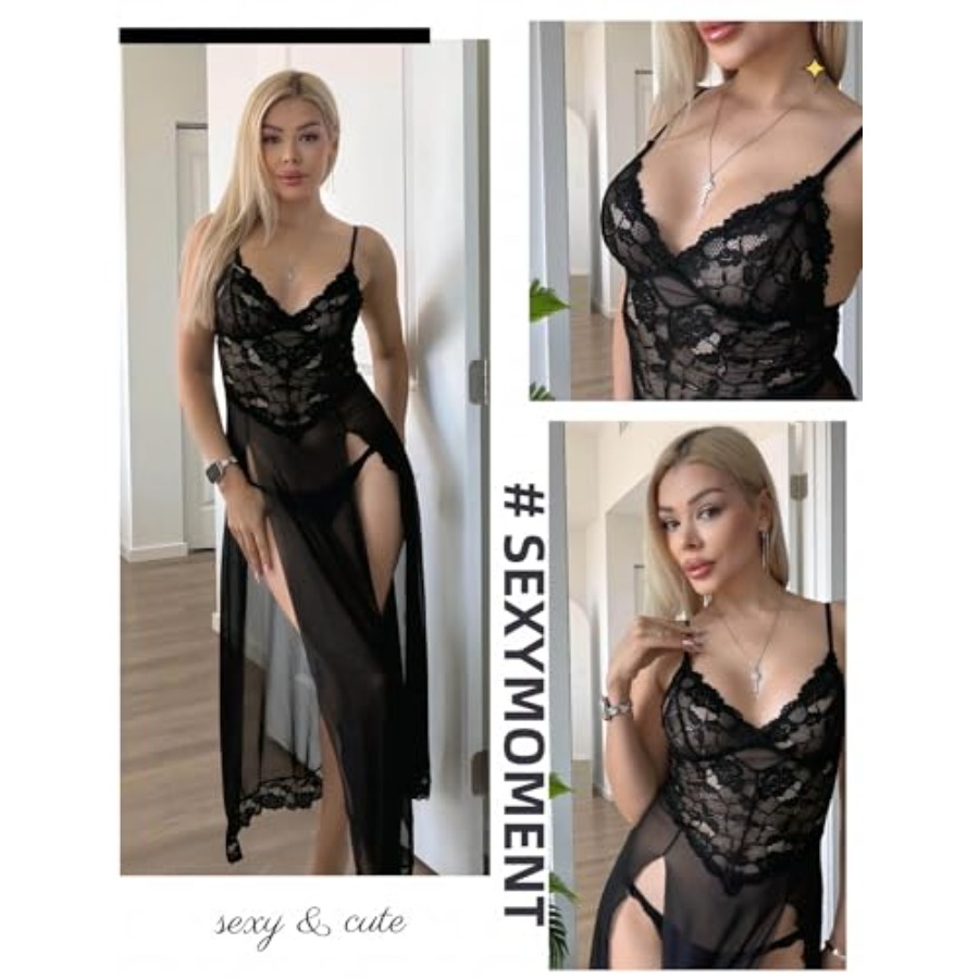 Avidlove Women Lingerie Dress  - Babydoll Chemise Night บทวิจารณ์และราคา