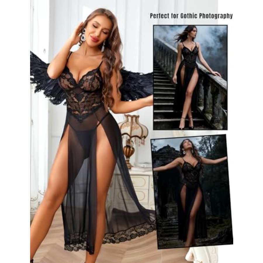 Avidlove Women Lingerie Dress  - Babydoll Chemise Night บทวิจารณ์และราคา
