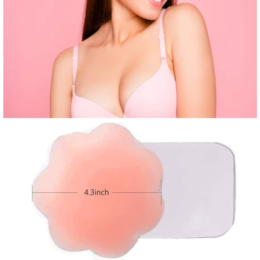 4.3 Inch Reusable Silicone Nip - Nipple Cover Pasties บทวิจารณ์และราคา