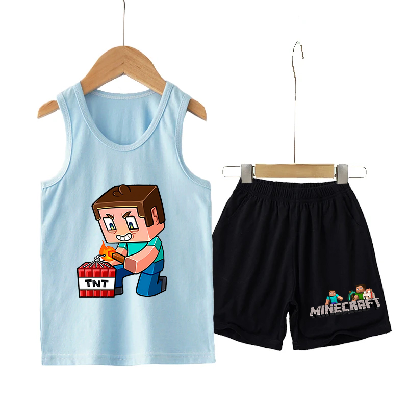 Minecrafted Children Vest+shor - Boyshort Underwear บทวิจารณ์และราคา