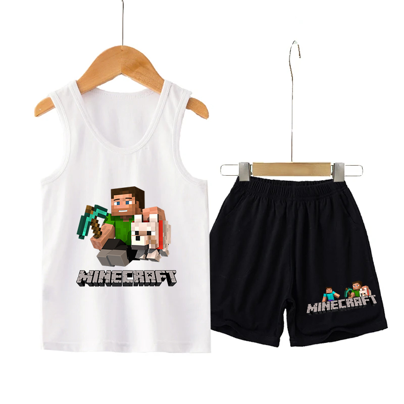 Minecrafted Children Vest+shor - Boyshort Underwear บทวิจารณ์และราคา