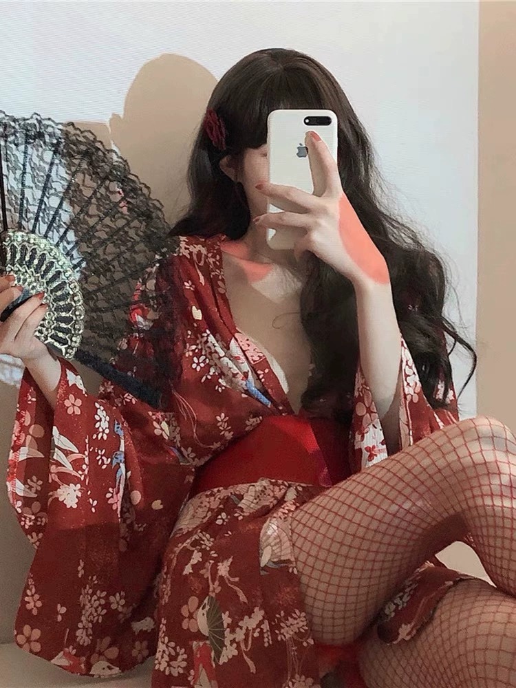 Sex Japanese Kimono Sexy Sleep - Robe Silk Women บทวิจารณ์และราคา
