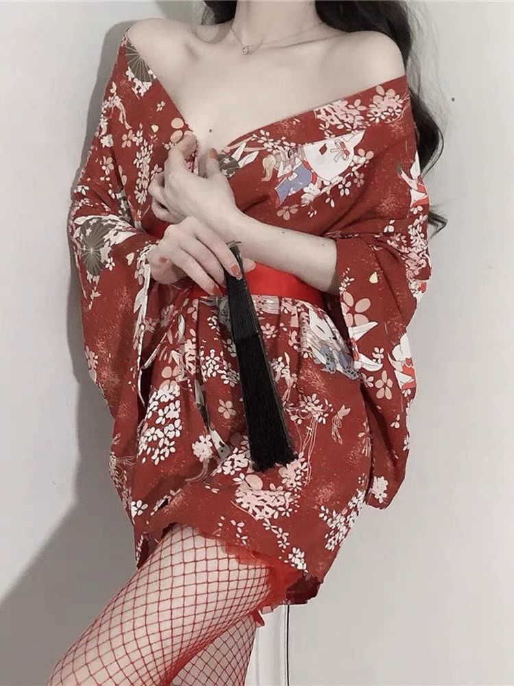 Sex Japanese Kimono Sexy Sleep - Robe Silk Women บทวิจารณ์และราคา
