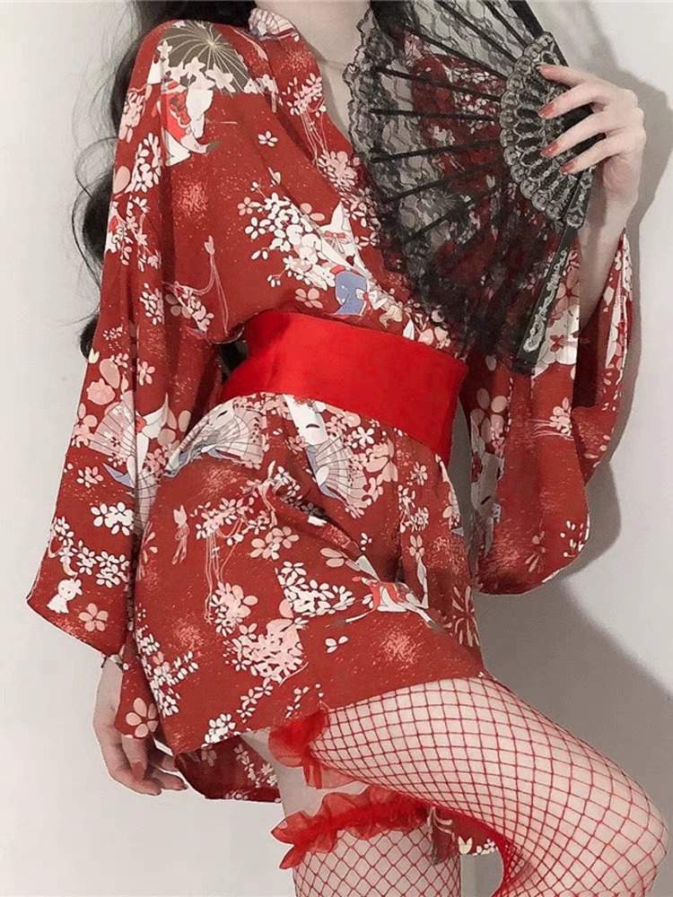 Sex Japanese Kimono Sexy Sleep - Robe Silk Women บทวิจารณ์และราคา