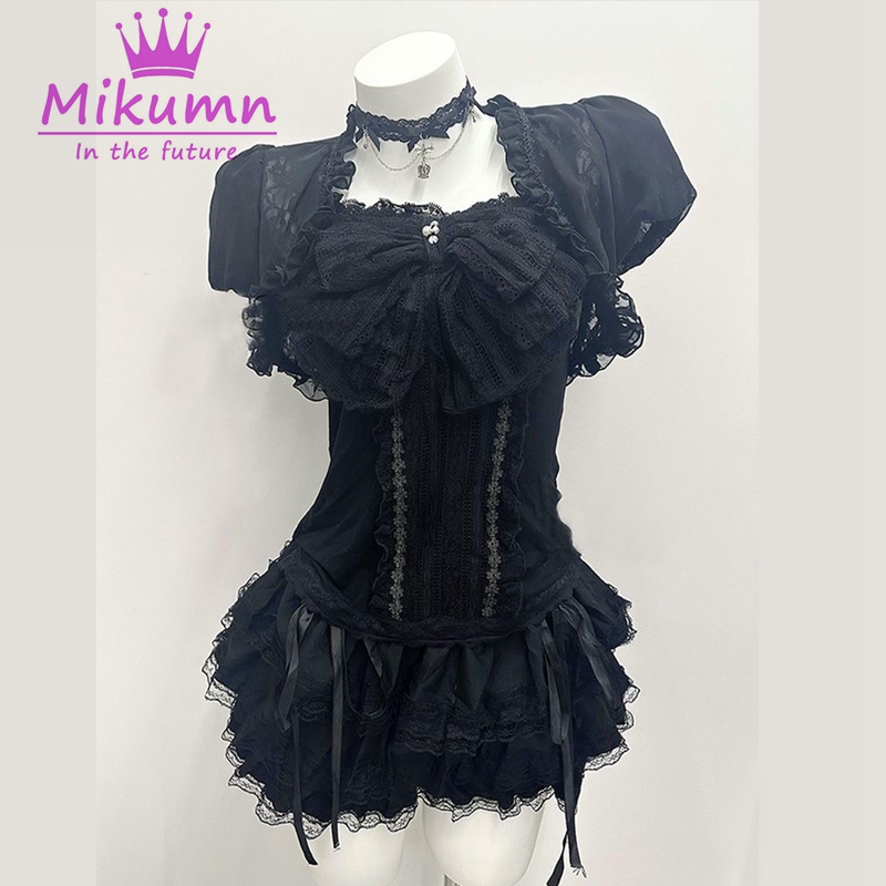 Mikumn Gothic Lolita Black Lac - Cami Top Lace บทวิจารณ์และราคา