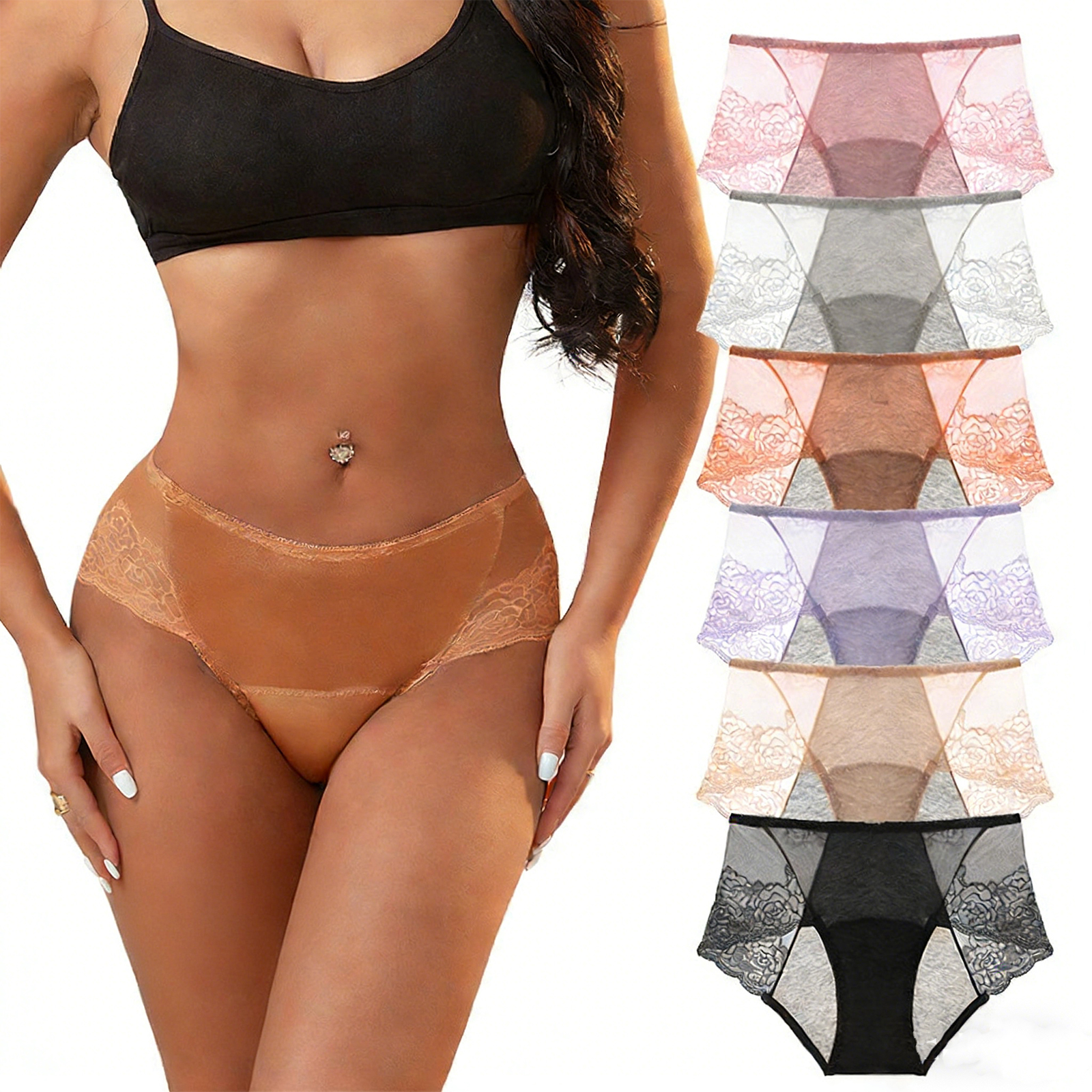 Breathable Lace Women's Period - Boyshort Underwear บทวิจารณ์และราคา