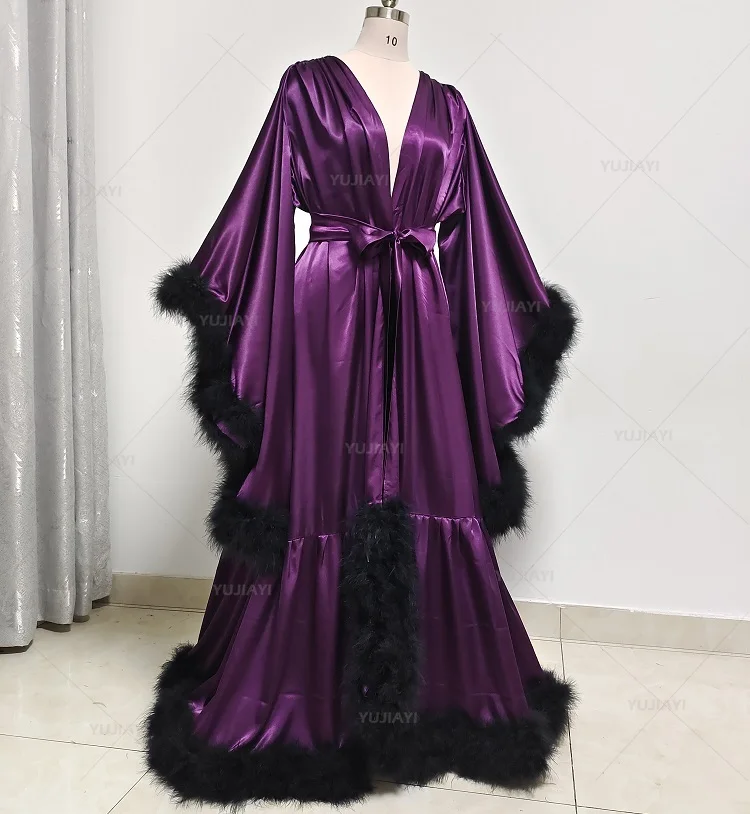 Customized Bathrobe for Women  - Robe Silk Women บทวิจารณ์และราคา