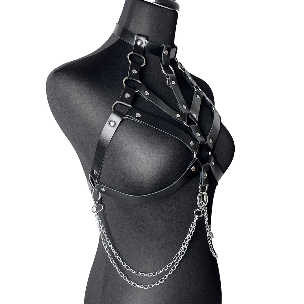 Chain with Leather Lingerie Wo - Garter Belt Set บทวิจารณ์และราคา
