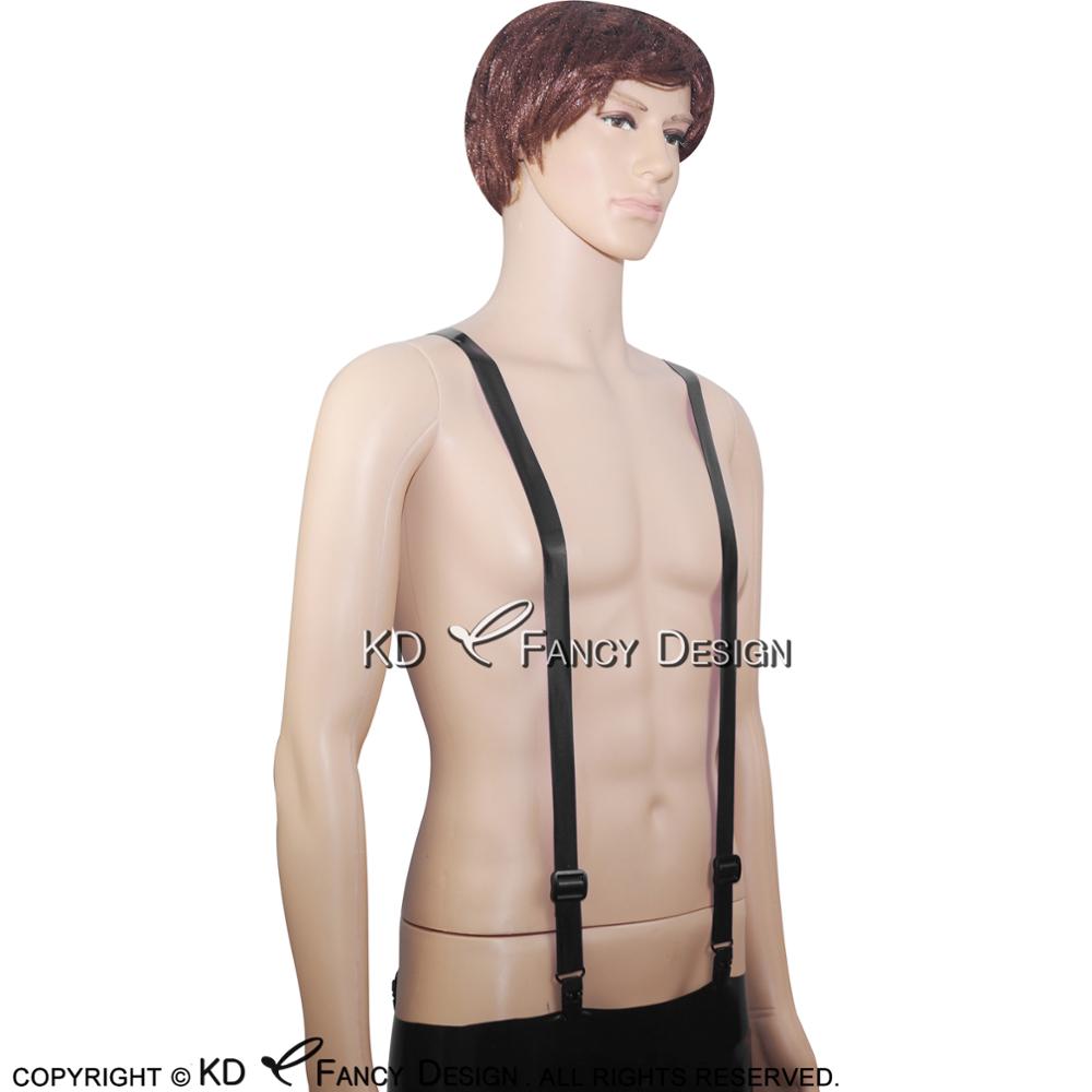 Black Sexy Rubber Latex Suspen - Garter Belt Set บทวิจารณ์และราคา