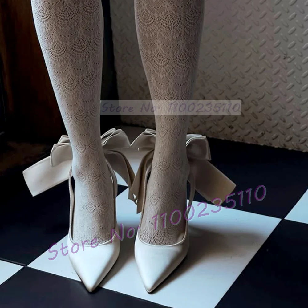 White Sleek Satin Pointed Toe  - Slip Dress Satin บทวิจารณ์และราคา