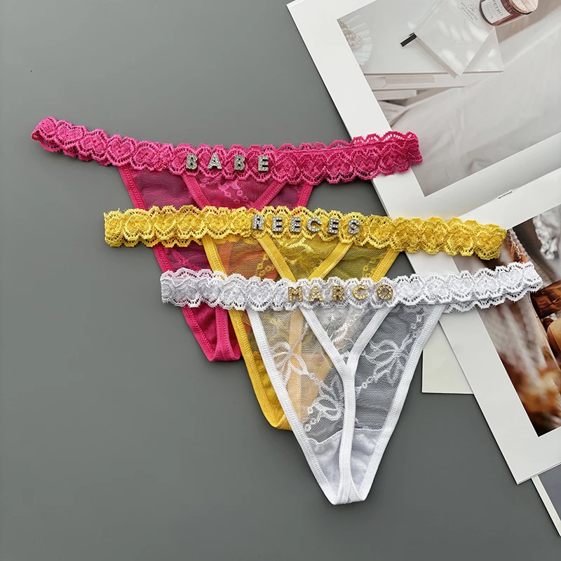 Personality Custom Thong Name  - Thong Bikini Women บทวิจารณ์และราคา