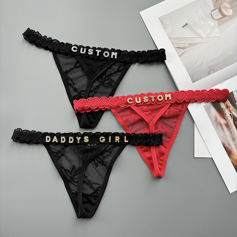 Personality Custom Thong Name  - Thong Bikini Women บทวิจารณ์และราคา