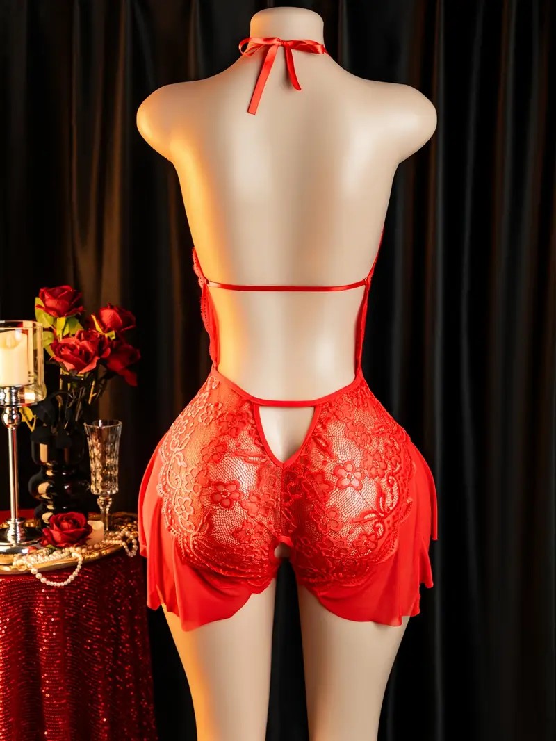 Hot Erotic Crotchless Lingerie - Lace Teddy Lingerie บทวิจารณ์และราคา