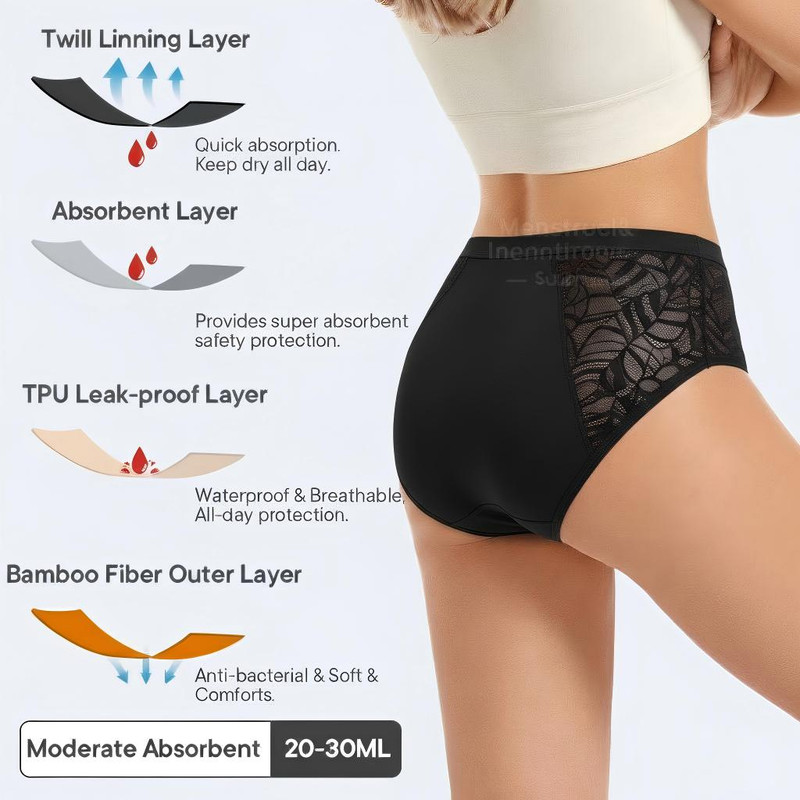 Absorbent Period Underwear Wom - Period Panty Absorbent บทวิจารณ์และราคา