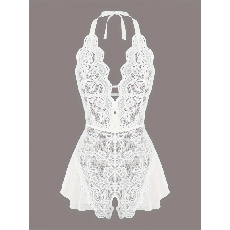 Charming Lace Mesh Teddy, Scal - Lace Teddy Lingerie บทวิจารณ์และราคา