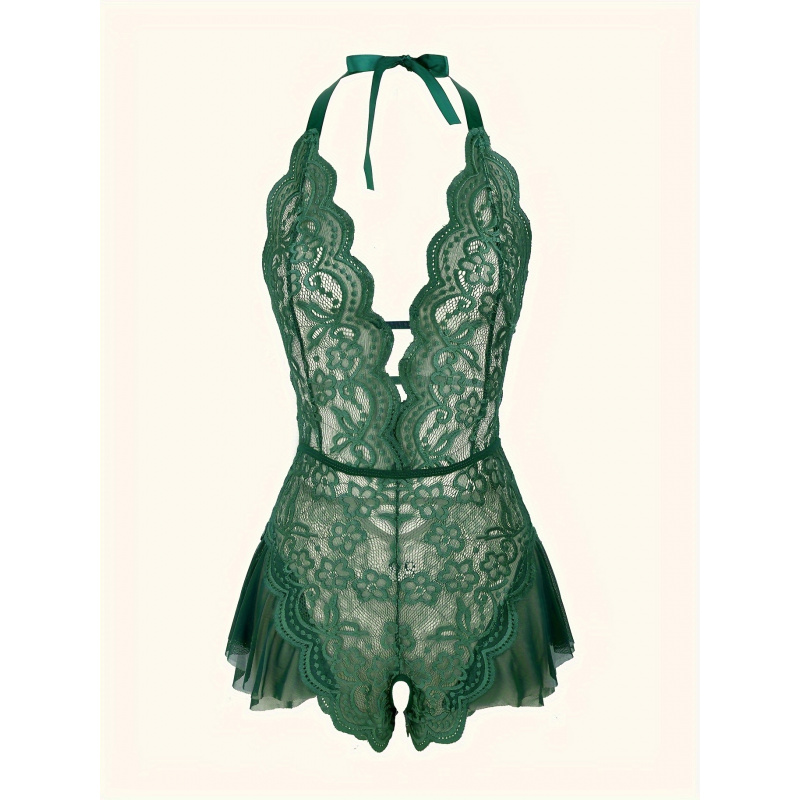 Charming Lace Mesh Teddy, Scal - Lace Teddy Lingerie บทวิจารณ์และราคา