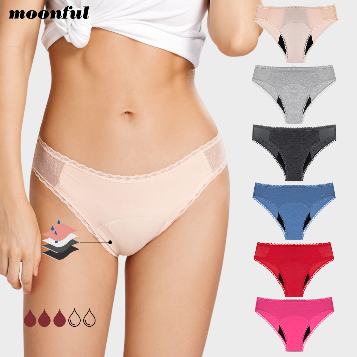 4 Layer Absorbent Menstrual Pa - Period Panty Absorbent บทวิจารณ์และราคา