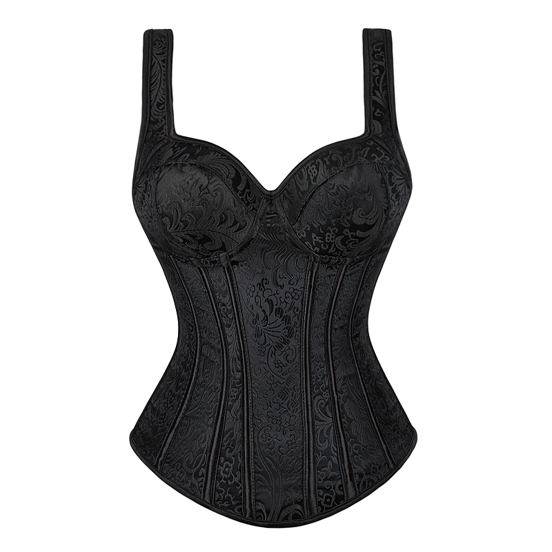 Women Corset with Straps Black - Corset Waist Cinch บทวิจารณ์และราคา