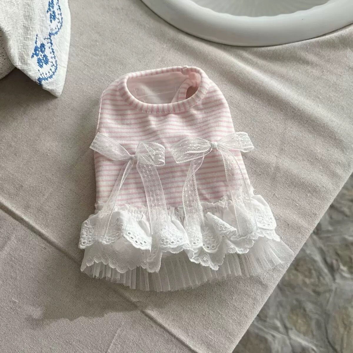 Sweet Bow Dog Clothes Lace Sma - Lace Teddy Lingerie บทวิจารณ์และราคา