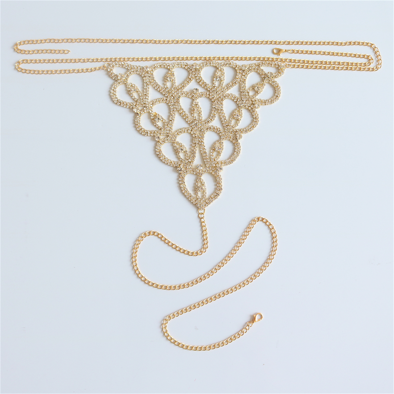 Sexy Body Chain Heart-shaped T - Thong Bikini Women บทวิจารณ์และราคา