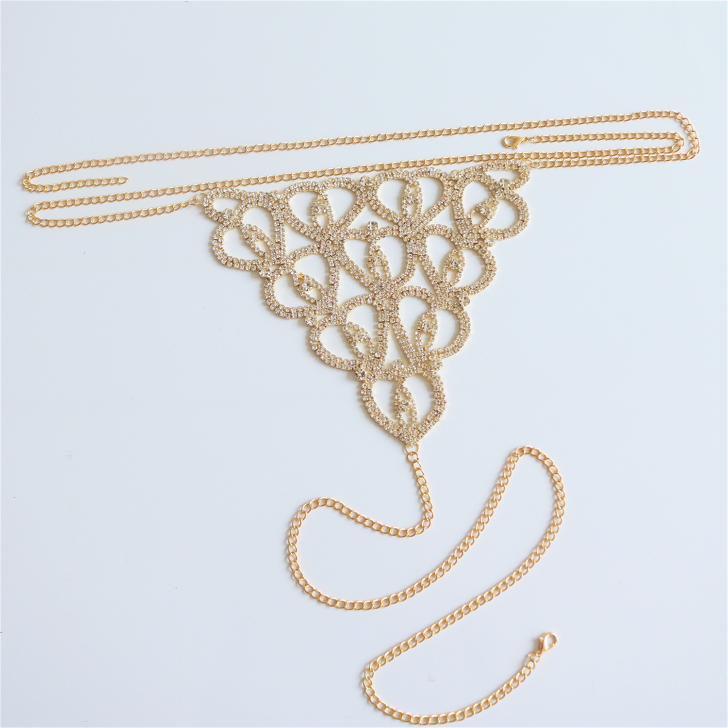 Sexy Body Chain Heart-shaped T - Thong Bikini Women บทวิจารณ์และราคา
