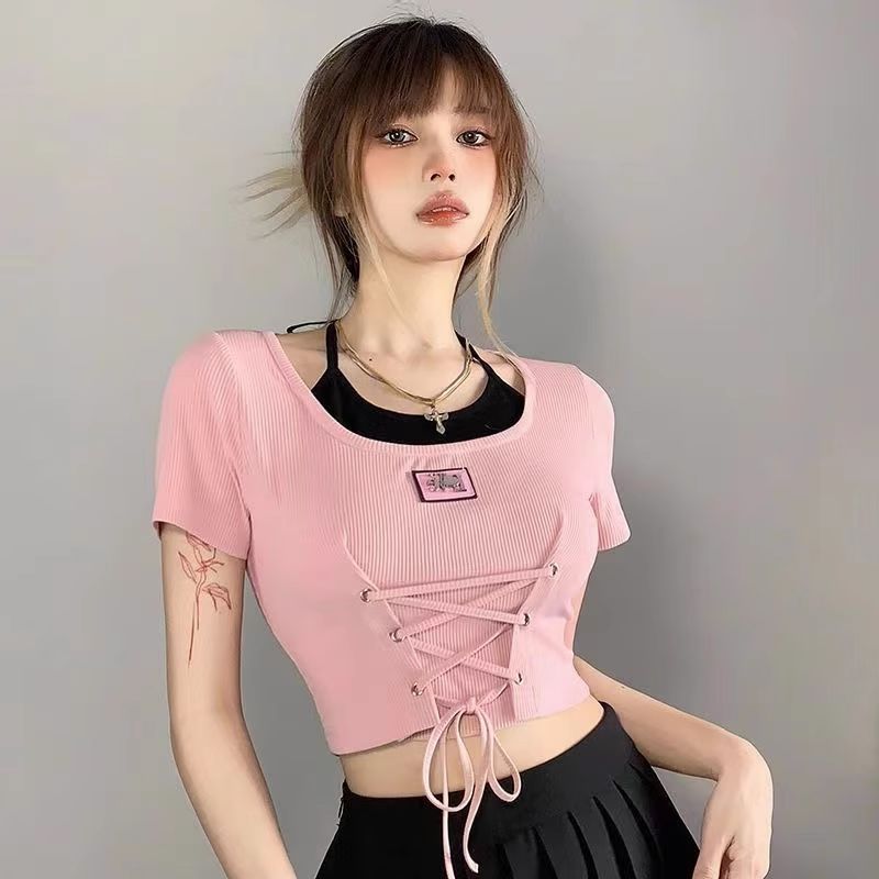 Sweet And Spicy ort Sve T-irt  - Corset Waist Cinch บทวิจารณ์และราคา