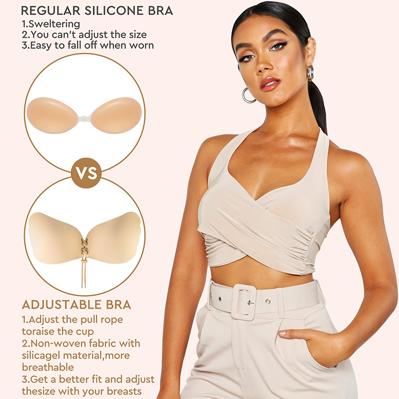 1/2 Pairs Women Summer Backles - Strapless Bra Backless บทวิจารณ์และราคา