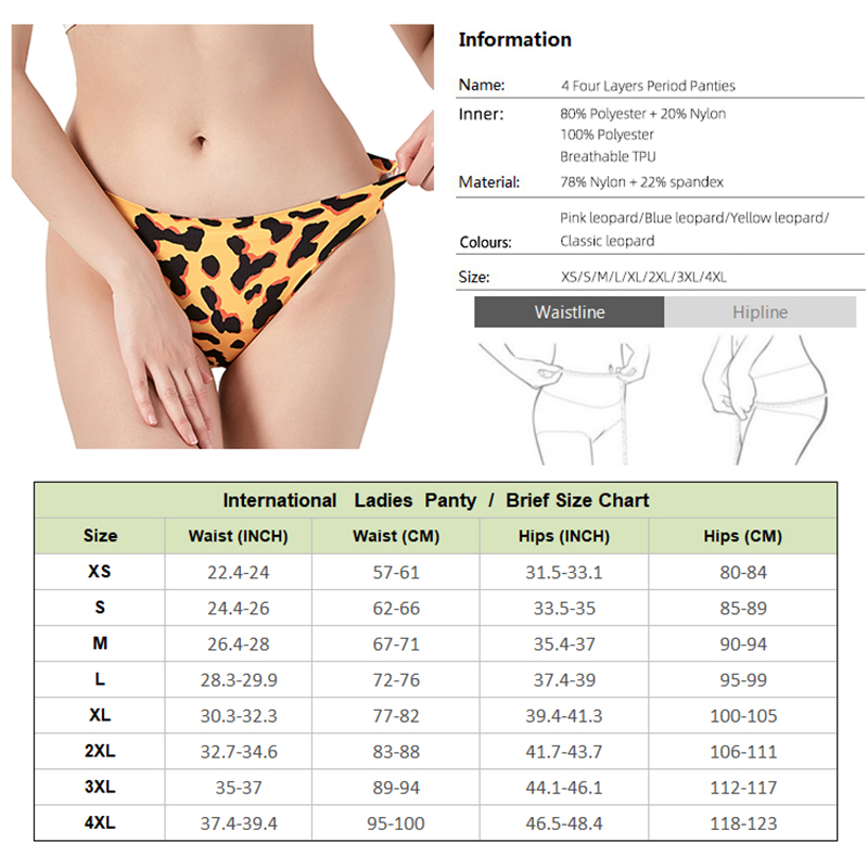 Menstrual Period Panties 4-Lay - Period Panty Absorbent บทวิจารณ์และราคา