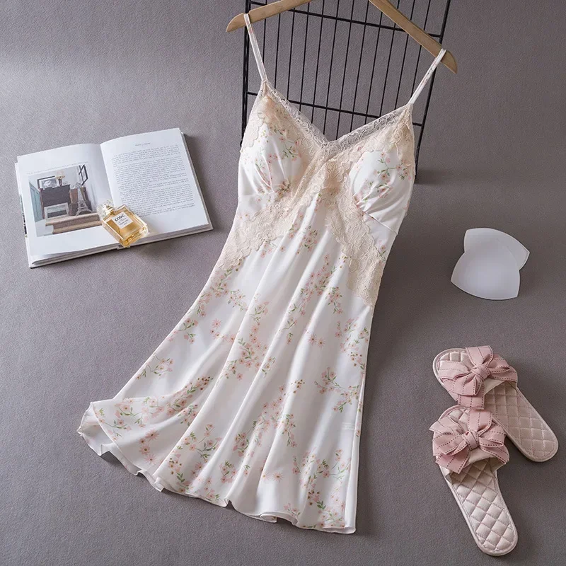 Women's Sexy Lingerie Satin Ni - Babydoll Chemise Night บทวิจารณ์และราคา
