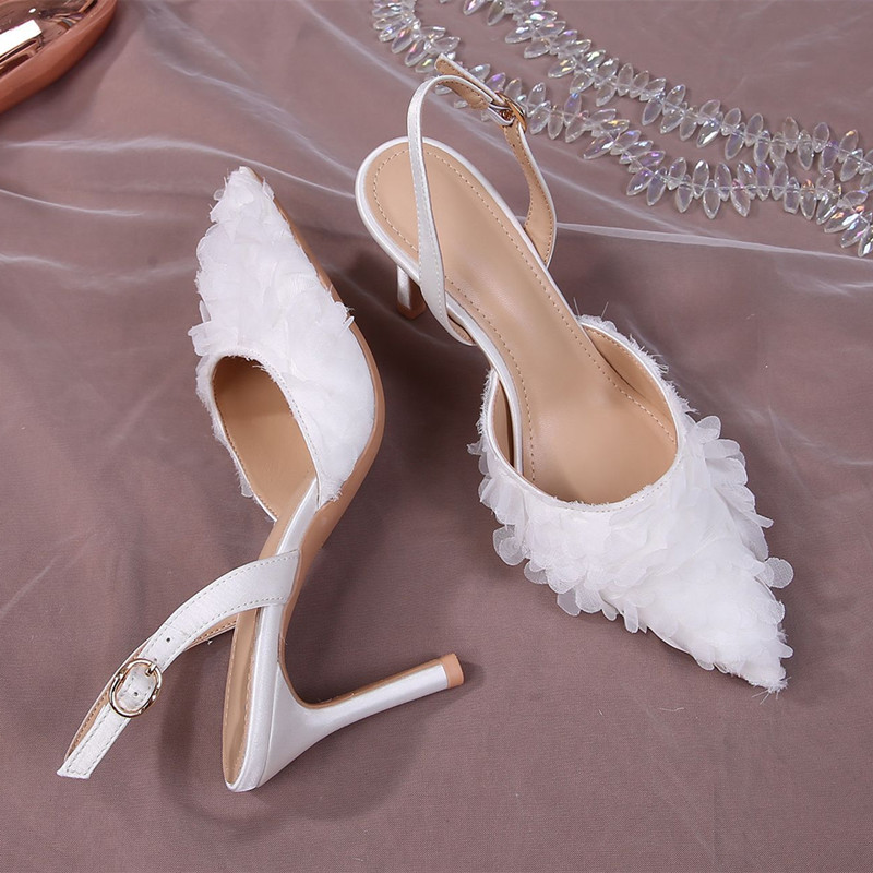 Fashion Satin Lace Petals Whit - Slip Dress Satin บทวิจารณ์และราคา